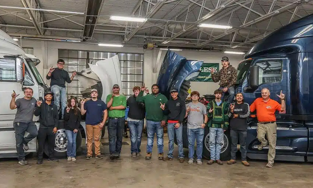 Holt Truck Centers donates trucks to Oklahoma schools