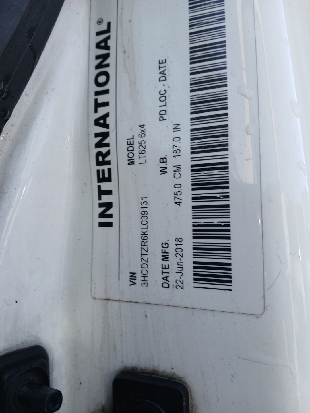 2019 International LT625